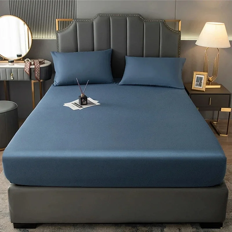 WASART Waterproof mattress protector cover single double bed twin full queen king size elastic fitted sheet style protection pad