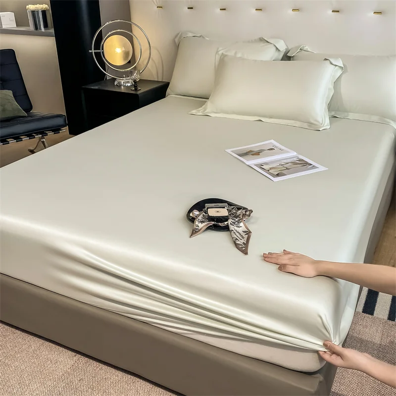 Luxury 100% Bamboo Bedding Set Silky Cooling Bed Sheet Set Twin Queen King Size Fitted Sheet Flat Sheet Pillowcase Hotel Quality