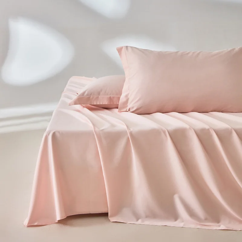 100% Egyptian Cotton Bed Sheet Set 1600 Thread Count Bedding Set Luxury Flat Top Sheet Fitted Bed Sheets Pillowcase Smooth Soft