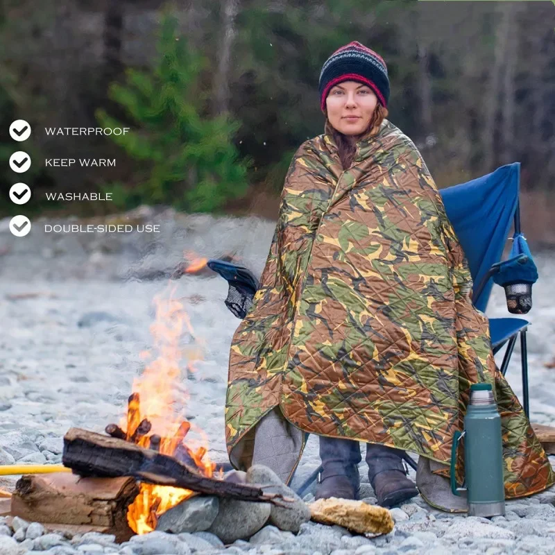 WASART Outdoor camping mat waterproof blanket four seasons universal folding thicken blanket picnic small seat pad multifunction