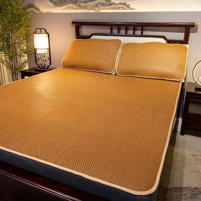 WASART Summer bamboo rattan mattress adult baby cool sleeping mat kit 90/150 single double bed foldable sheet bed protection pad