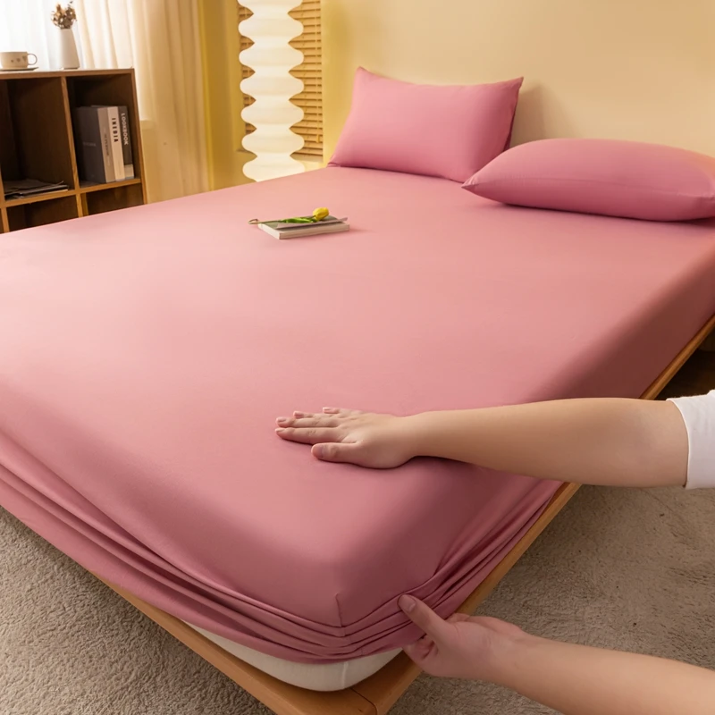 WASART 2 people luxury double bed bed sheet elastic fitted sheet mattress cover couple bed linen 150x200 bedding queen king size