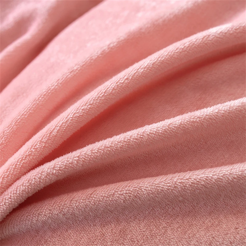 WASART Winter Warm Plush Duvet Cover 220x240 Velvet Fleece Couple Quilt Cover Double Bed Luxury Bedding Set Queen King Size