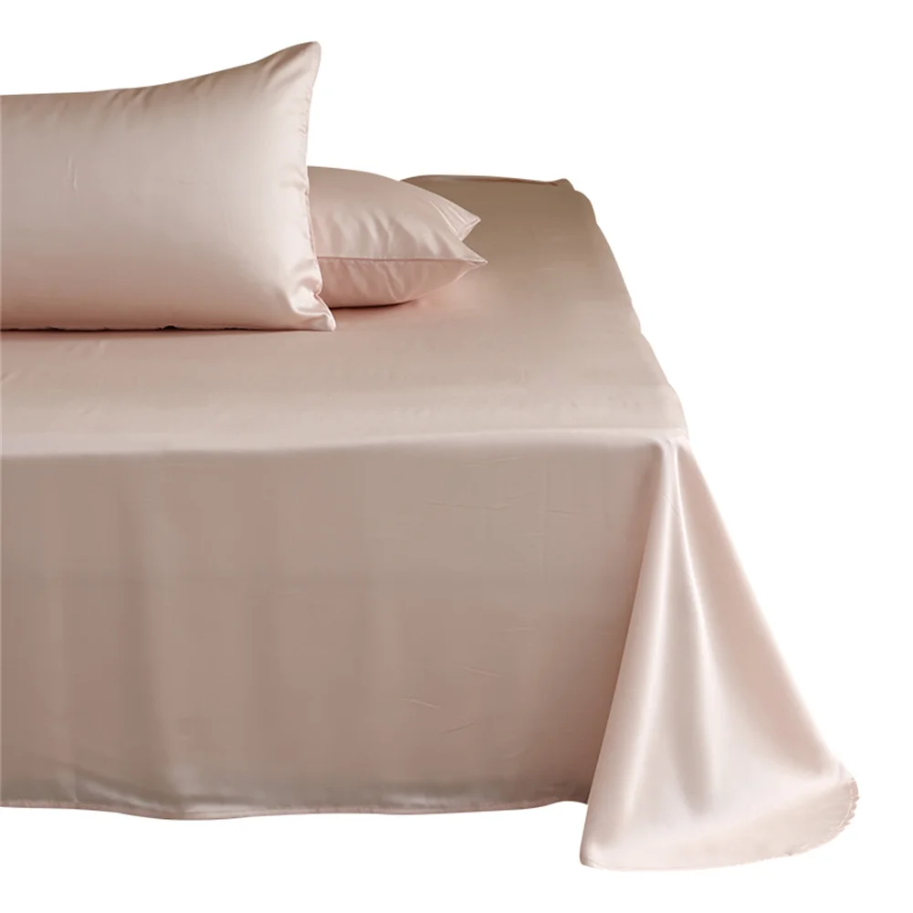 1pc 100% Mulberry Silk Flat Bed Sheet 23 Momme Natural Silk Bedding Bed Linen Ultra Soft Breathable Bedsheet Customized Any Size