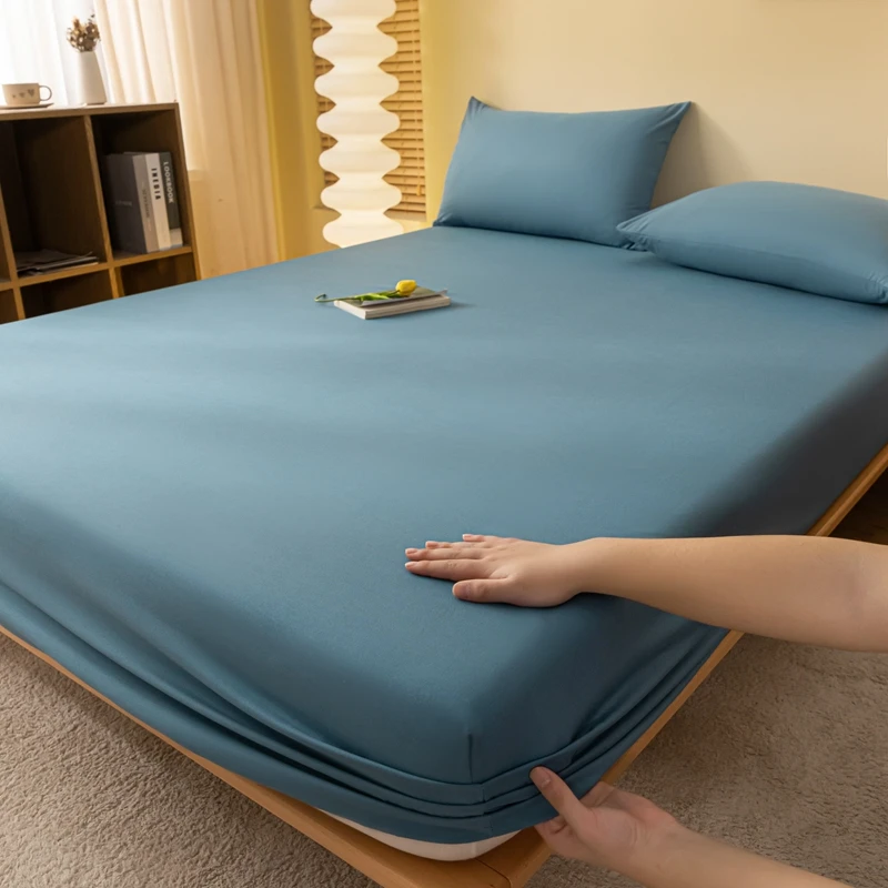WASART 2 people luxury double bed bed sheet elastic fitted sheet mattress cover couple bed linen 150x200 bedding queen king size