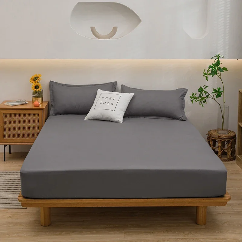 WASART Luxury double bed bed sheet elastic fitted sheet mattress protector cover couple 2 people bed linen 150 bedding king size