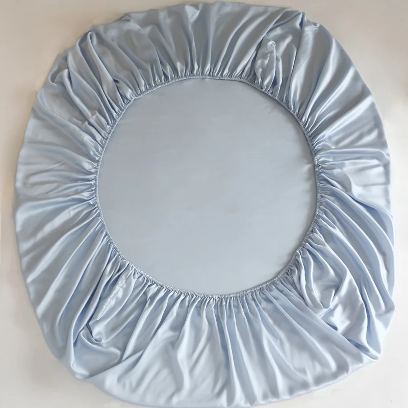 Mulberry Silk Fitted Bed Sheet with Elastic Bands Luxury Mattress Cover Single Double Queen  King Size Bed Cover 100/160/200/220