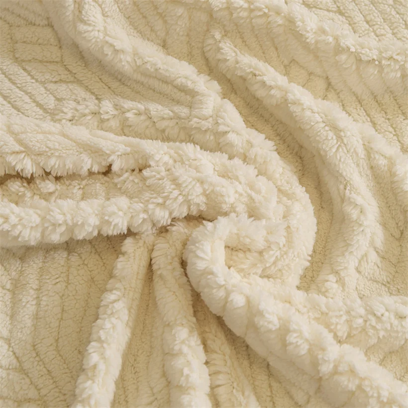 Wave Striped Sofa Cover Thicken Plush Velvet Sofa Towel Covers Ultra Soft Non-slip Couch Slipcovers Sofa Mat for Living Room