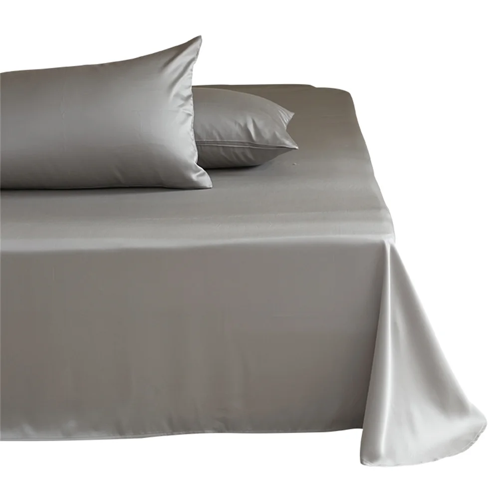 1pc 100% Mulberry Silk Flat Bed Sheet 23 Momme Natural Silk Bedding Bed Linen Ultra Soft Breathable Bedsheet Customized Any Size