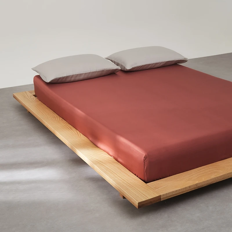 Pure Mulberry Silk Fitted Sheet Single Double King Queen Size Mattress Cover Luxurious High-End 100% Silk Bedding Sheets 160/200