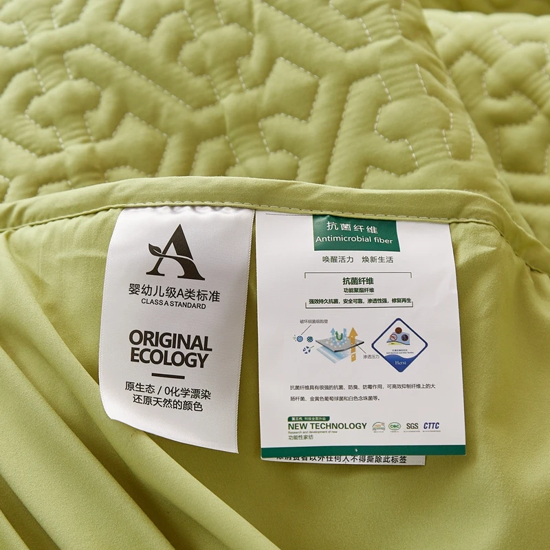 Quilted Mattress Cover Pure Cotton Soft Anti-bacterial Breathable Bed Pad Mat Mattress Protector Toper Cover Without Pillowcase