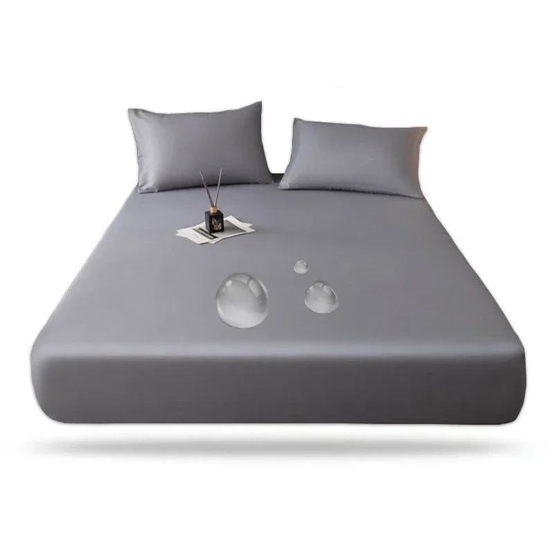 WASART Waterproof mattress protector cover single double bed twin full queen king size elastic fitted sheet style protection pad