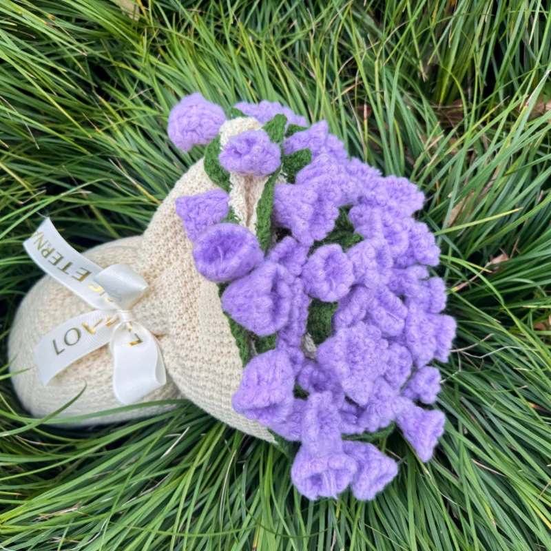 WASART Rose Bouquet Blanket Handmade Crocheted Knitted Blanket Outdoor Shawl Plaid Large Throw Blankets Best Birthday Party Gift