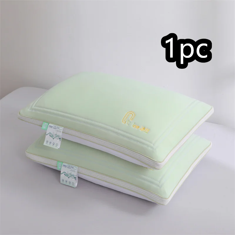 Cooling Pillows Adjustable Orthopedic Pillows Neck Protection Summer Bedding for Side Back Stomach Sleepers Ergonomic Pillow 1PC