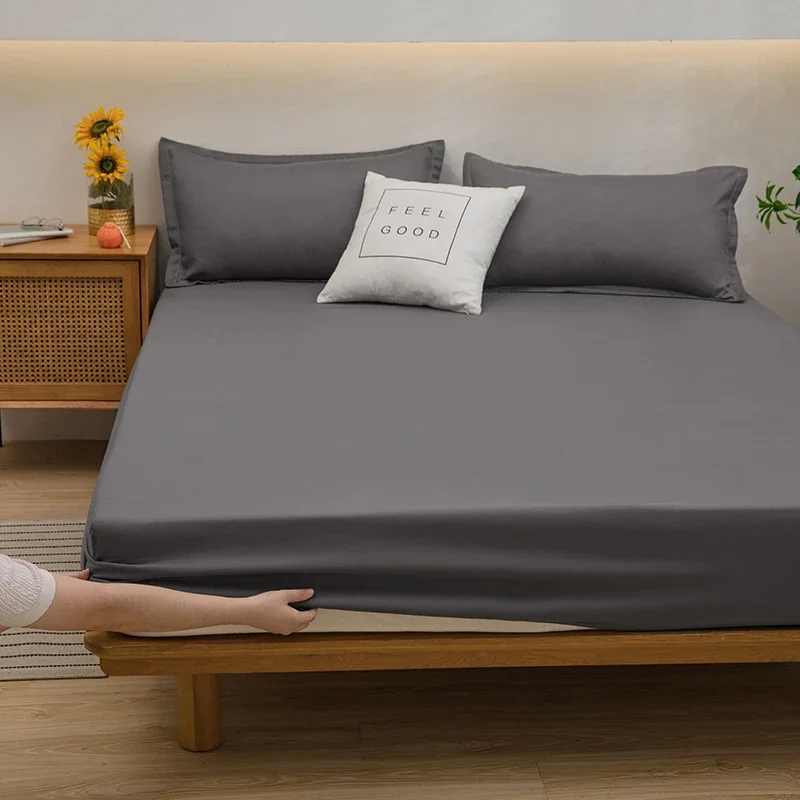 WASART Luxury double bed bed sheet elastic fitted sheet mattress protector cover couple 2 people bed linen 150 bedding king size
