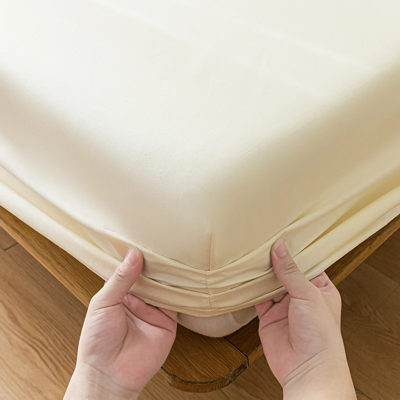 Waterproof Mattress Protector Breathable Smooth Mattress Cover Anti-mite Bed Cover Twin Queen King Size Bed Elastic Fitted Sheet