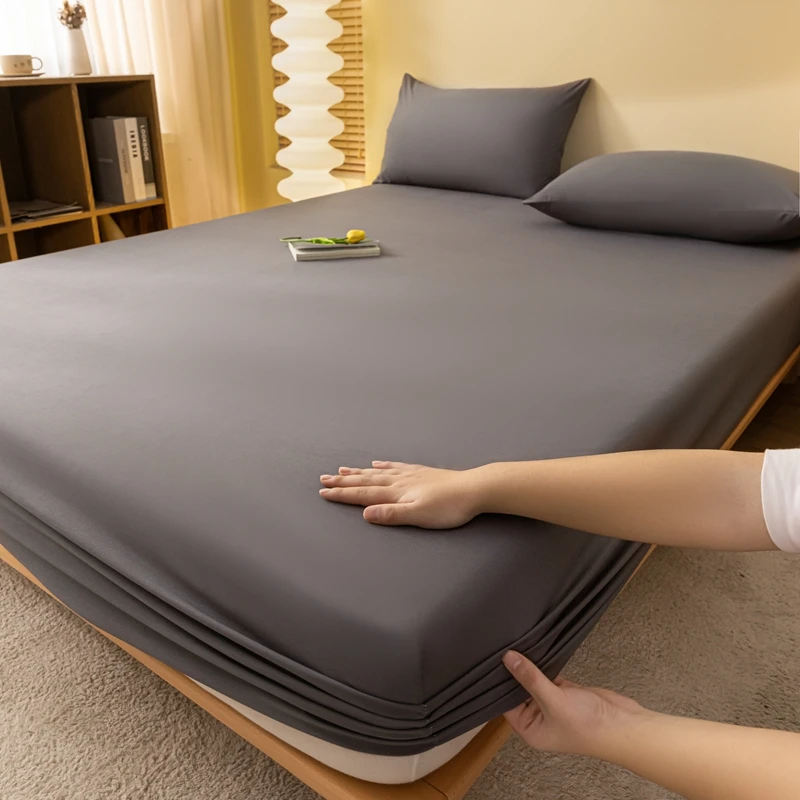 WASART 2 people luxury double bed bed sheet elastic fitted sheet mattress cover couple bed linen 150x200 bedding queen king size