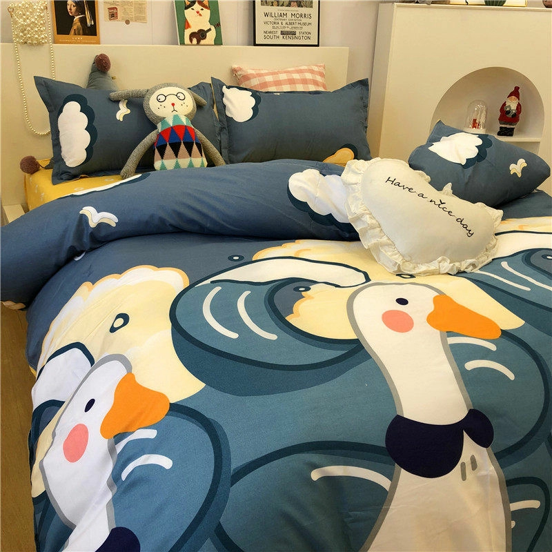 Bedsheet Set with Pillow ... Duvet Cover 140x200 King Size Bedspreads In Offer...Bed Linen 135x200 Luxury Bedding Set