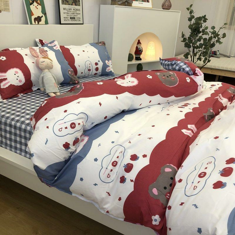 Bedsheet Set with Pillow ... Duvet Cover 140x200 King Size Bedspreads In Offer...Bed Linen 135x200 Luxury Bedding Set