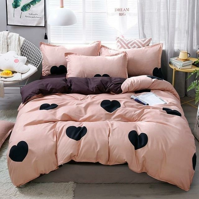 J5 Bedding Set Jpcs King Duvet Cover/ Quilt Cover/comforter Cover + 2 Pillowcase Bed Cover Size 150*200/180*220/200*200/220*240